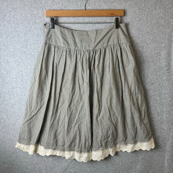 Merona Bohemian Midi Skirt Women’s Size 6 Striped Patchwork Hippie Festival - Picture 5 of 11